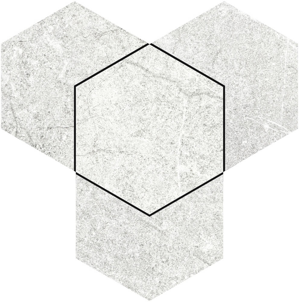 Mosaico LINEAL JASPER white - 39x39